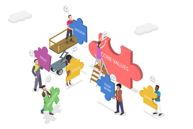 People With Core Values  Illustration