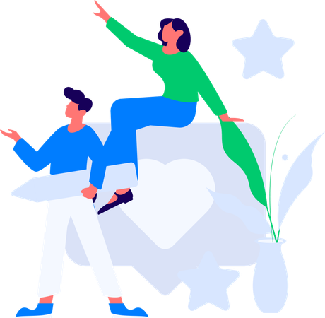 People with Product Review  Illustration