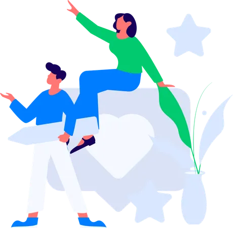 People with Product Review  Illustration