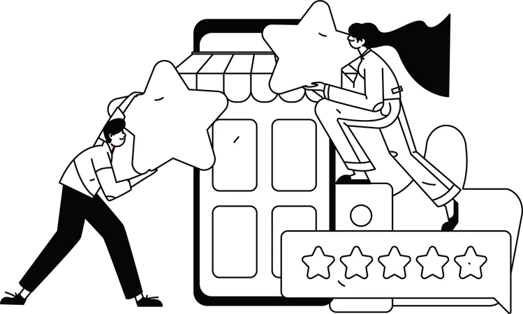 People with User Feedback  Illustration