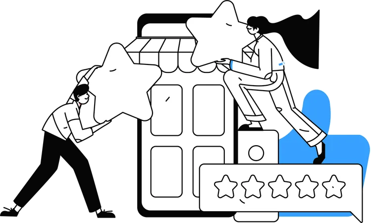 People with User Feedback  Illustration