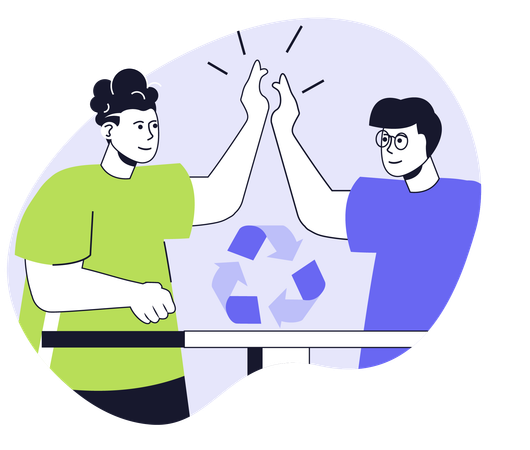People working on esg sustainable  Illustration