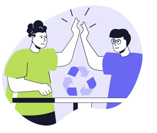 People working on esg sustainable  Illustration