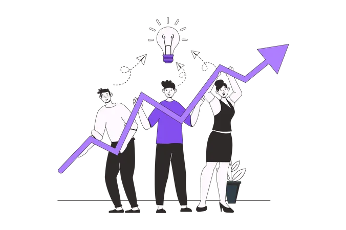 People working together  Illustration