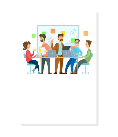 People working together to achieve a common goal  Illustration