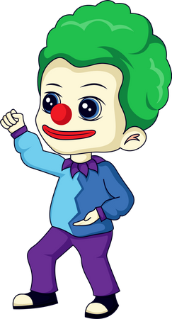 Pequeño Joker de circo  Ilustración