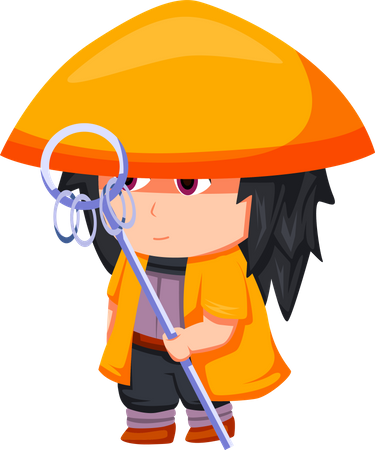 Pequeño héroe de acción  Ilustración