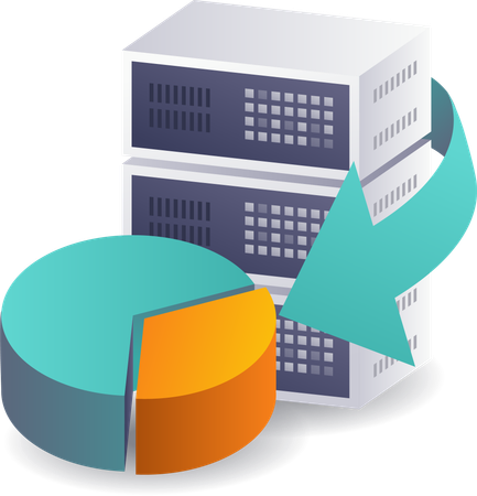 Percentage Analysis of Server Data  Illustration