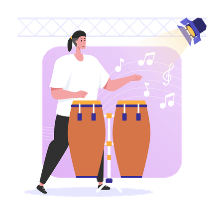 Percussion Instruments Illustration