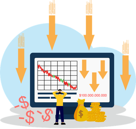 Perda de investimento  Ilustração