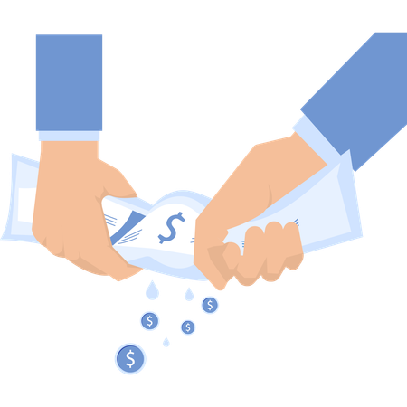 Perda financeira  Ilustração