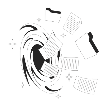 Pérdida de archivos  Ilustración