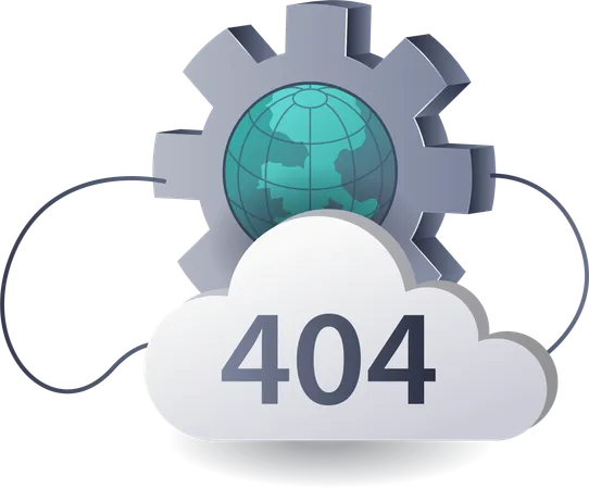 Perdu dans le cyberespace décodant l’erreur 404  Illustration