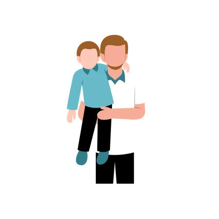 Père et fils  Illustration