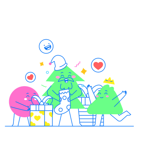Père Noël secret pour les enfants  Illustration