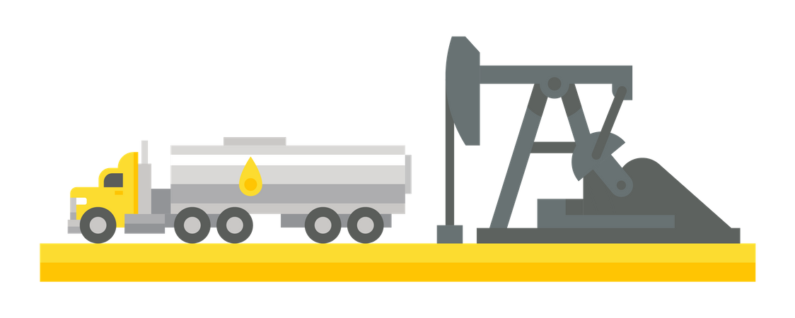 La extracción de petróleo  Ilustración