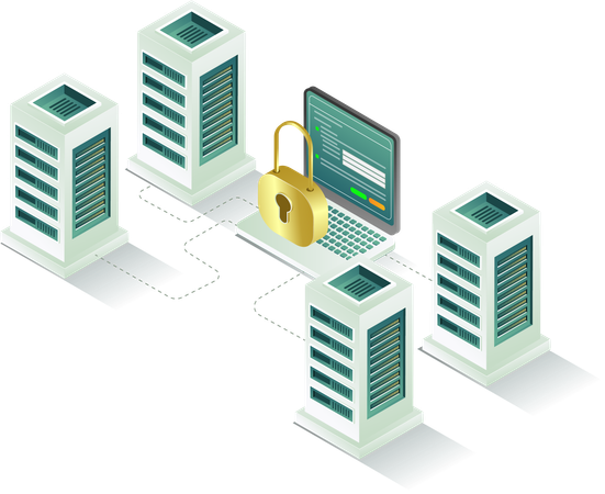 Performances de la technologie du serveur de données de l'analyste de sécurité informatique  Illustration