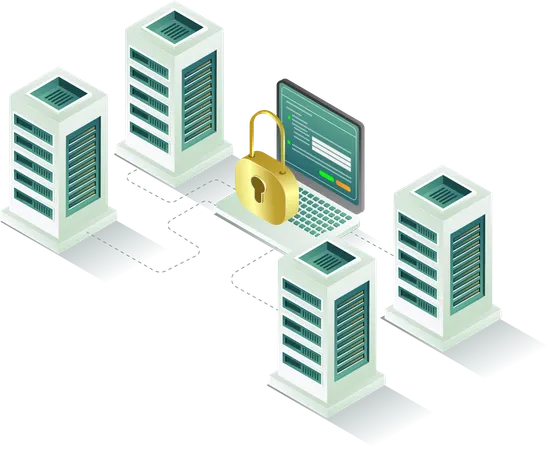Performance of computer security analyst data server technology  Illustration