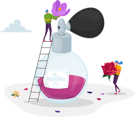 Perfumery production Illustration
