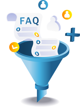 Perguntas frequentes sobre filtros de funil  Ilustração