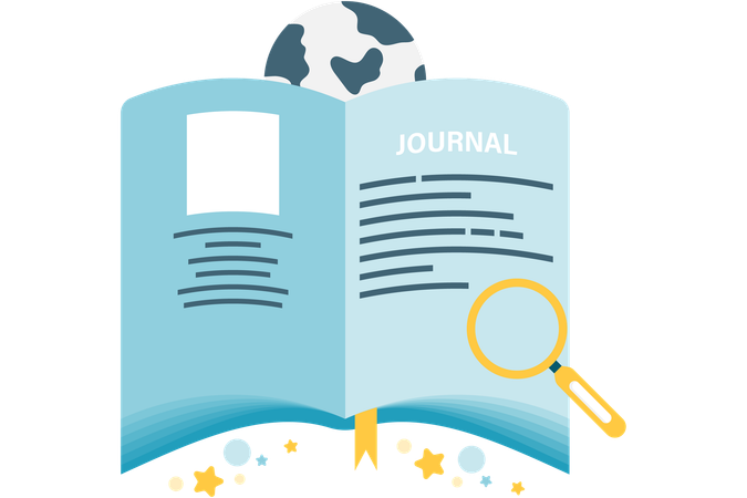 Jornal academico  Ilustração