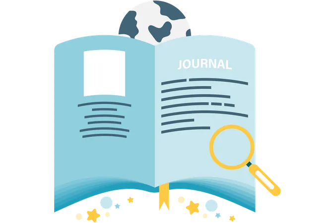 Jornal academico  Ilustração