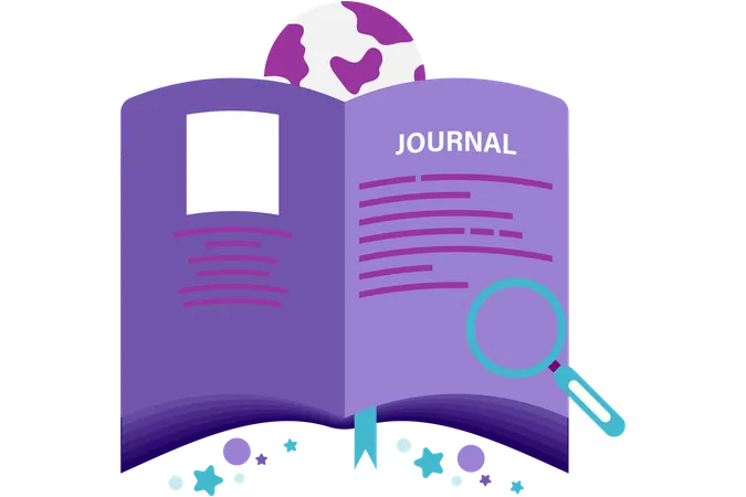Jornal academico  Ilustração
