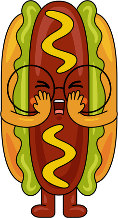 Hot dog  Ilustración