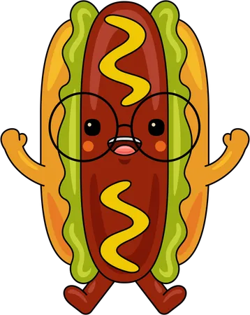 Hot dog  Ilustración