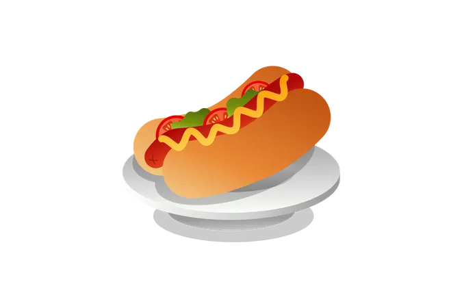 Hot dog  Ilustración