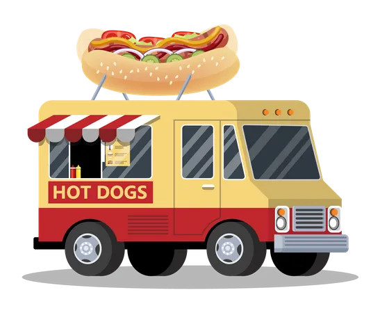 Hot dog  Ilustración