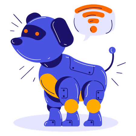 Perro robot  Ilustración