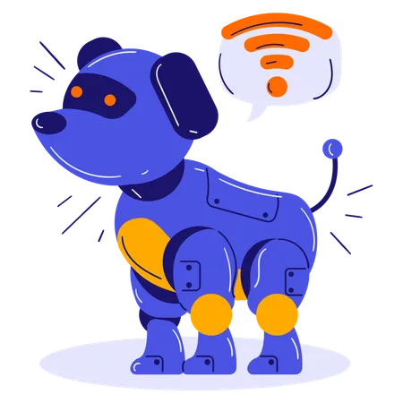 Perro robot  Ilustración