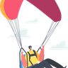 illustrations of landing parachute