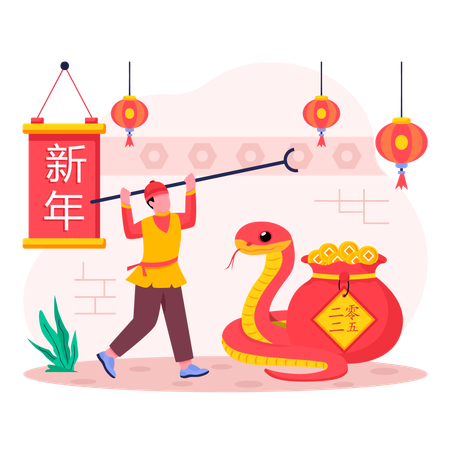 Person retrieving money from a pot  Illustration