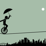 unicycle illustration svg