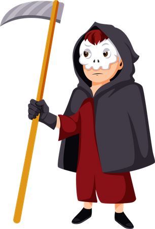 Personagem assustador de Halloween  Ilustração