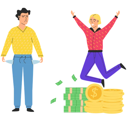 Personagem de sucesso se diverte  Ilustração