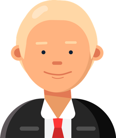 Personagem de empresário  Ilustração