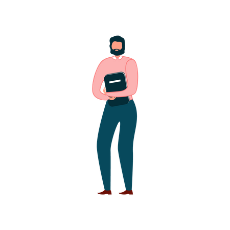 Personaje de dibujos animados de personas de oficina  Ilustración