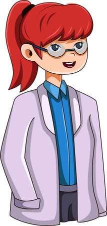 Personaje médico femenino  Ilustración