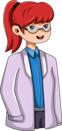 Personaje médico femenino  Ilustración