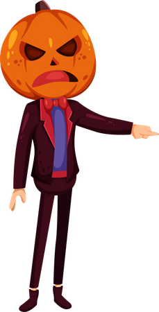 Personaje fantasma de halloween  Ilustración