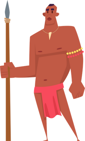 Personaje masculino africano  Ilustración