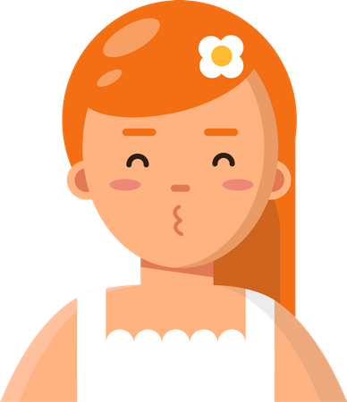 Personaje de niña  Ilustración