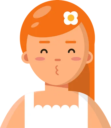 Personaje de niña  Ilustración