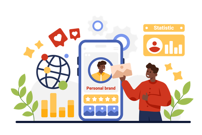 Personal brand presence  Illustration