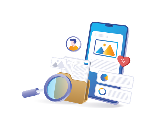 Personal branding business portfolio  Illustration