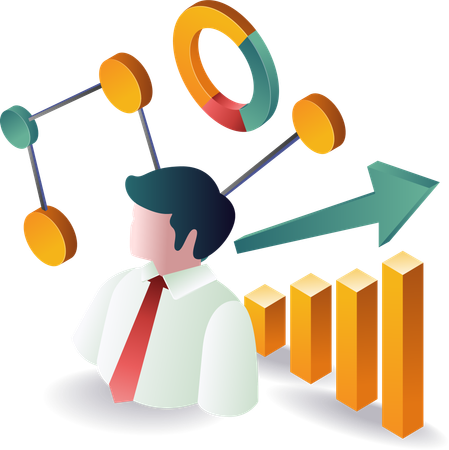 Personal business analysis management  Illustration