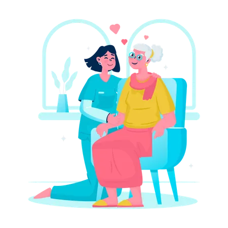 Personal caregiver  Illustration